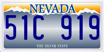 NV license plate 51C919