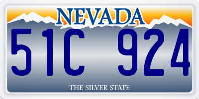 NV license plate 51C924