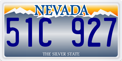 NV license plate 51C927