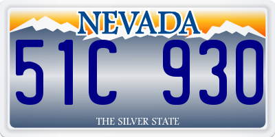 NV license plate 51C930