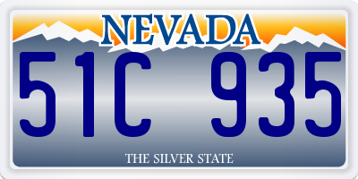 NV license plate 51C935