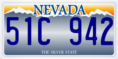 NV license plate 51C942