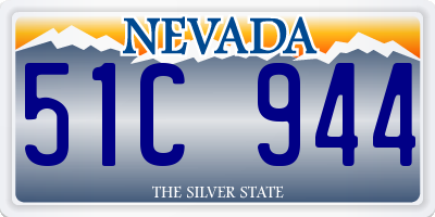 NV license plate 51C944