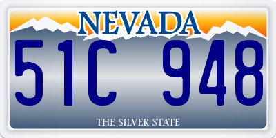 NV license plate 51C948