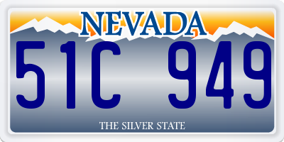 NV license plate 51C949