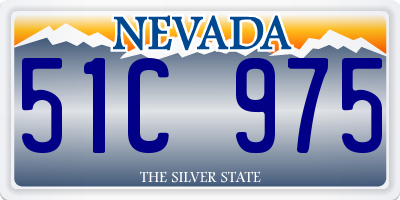 NV license plate 51C975