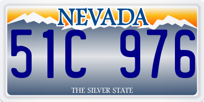 NV license plate 51C976