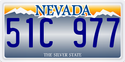 NV license plate 51C977