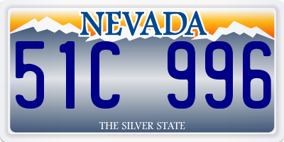 NV license plate 51C996