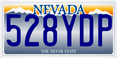 NV license plate 528YDP