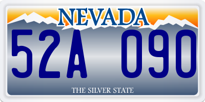 NV license plate 52A090