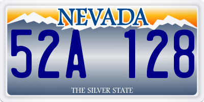 NV license plate 52A128