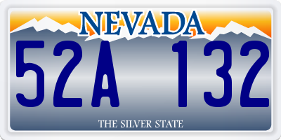 NV license plate 52A132