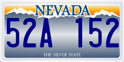 NV license plate 52A152