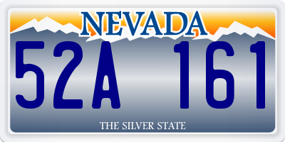 NV license plate 52A161