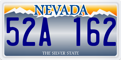 NV license plate 52A162