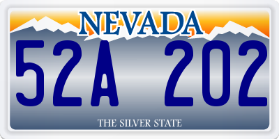 NV license plate 52A202
