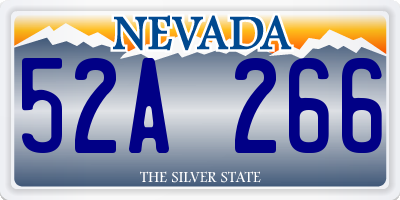 NV license plate 52A266