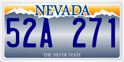 NV license plate 52A271