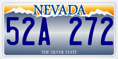 NV license plate 52A272