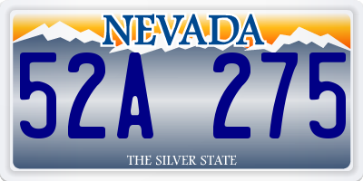 NV license plate 52A275