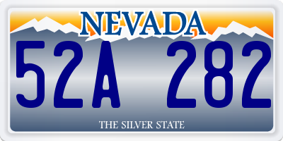 NV license plate 52A282