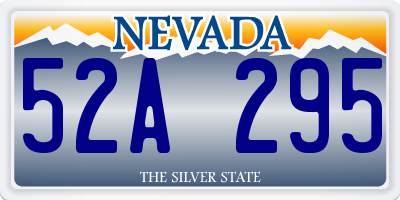 NV license plate 52A295