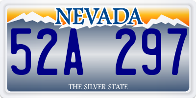 NV license plate 52A297