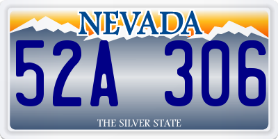 NV license plate 52A306