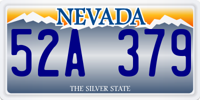 NV license plate 52A379