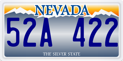 NV license plate 52A422