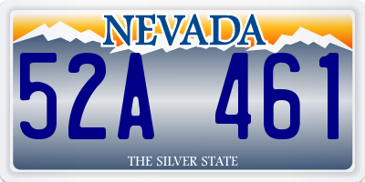 NV license plate 52A461