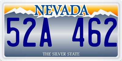 NV license plate 52A462