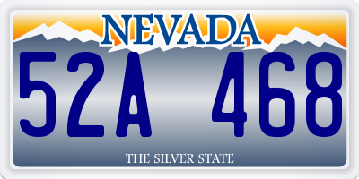 NV license plate 52A468