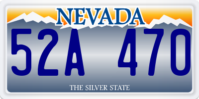 NV license plate 52A470