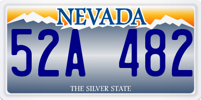 NV license plate 52A482