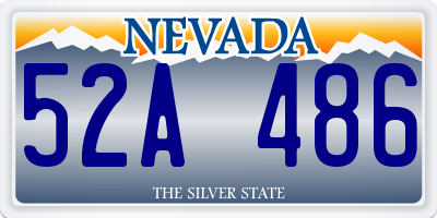 NV license plate 52A486
