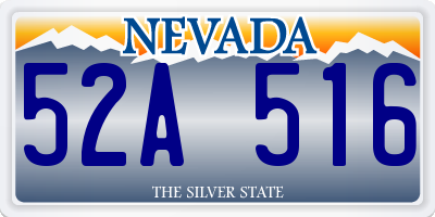 NV license plate 52A516