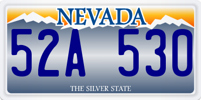 NV license plate 52A530