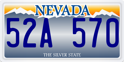 NV license plate 52A570