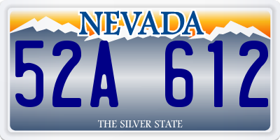 NV license plate 52A612