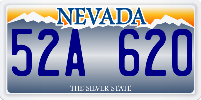 NV license plate 52A620