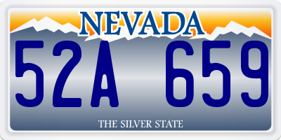 NV license plate 52A659