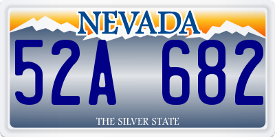 NV license plate 52A682