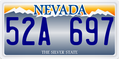 NV license plate 52A697