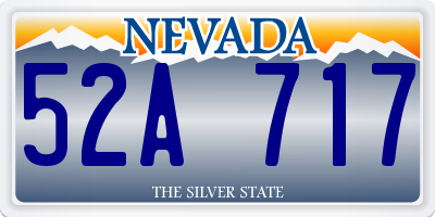 NV license plate 52A717