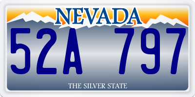 NV license plate 52A797