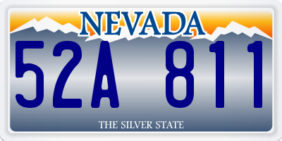 NV license plate 52A811