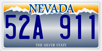 NV license plate 52A911