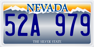 NV license plate 52A979